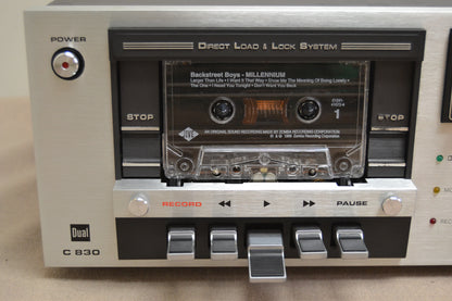 Dual C830 Single Cassette Deck * 3 Heads * Fully Serviced