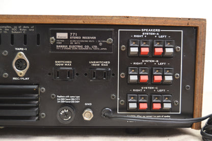 Sansui 771 AM/FM Stereo Receiver (1973-77) * 40W RMS * 1973 * Fully Serviced