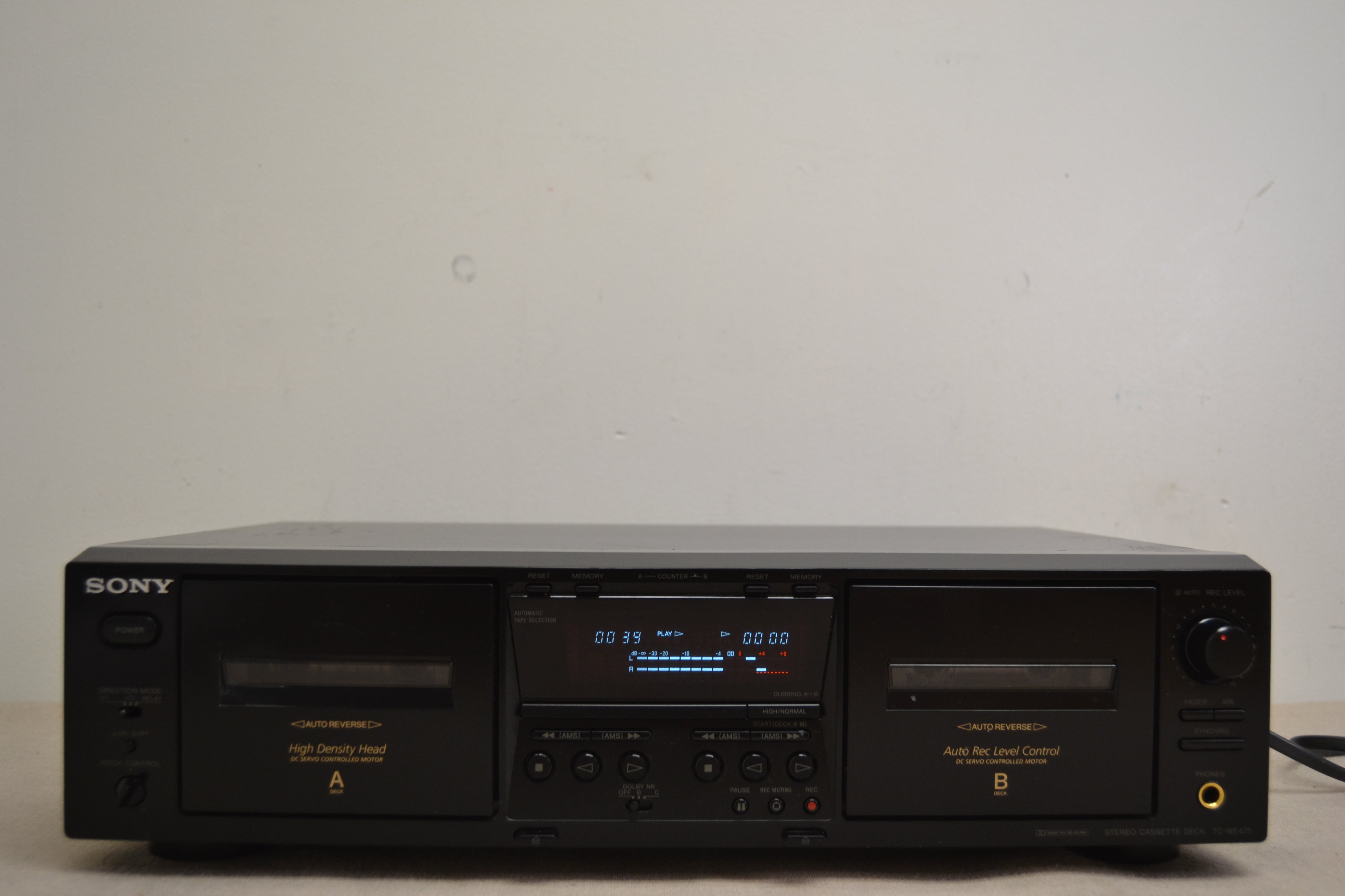 Sony TC-WE475 Double Cassette Deck * Fully Serviced * New Belts