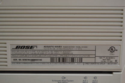 Bose Acoustic Wave CD3000 - Muti Disc Changer * Remote * Fully Serviced