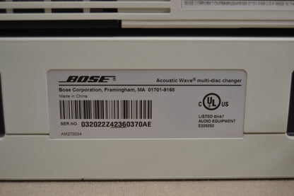 Bose Acoustic Wave CD3000 - Muti Disc Changer * Remote * Fully Serviced