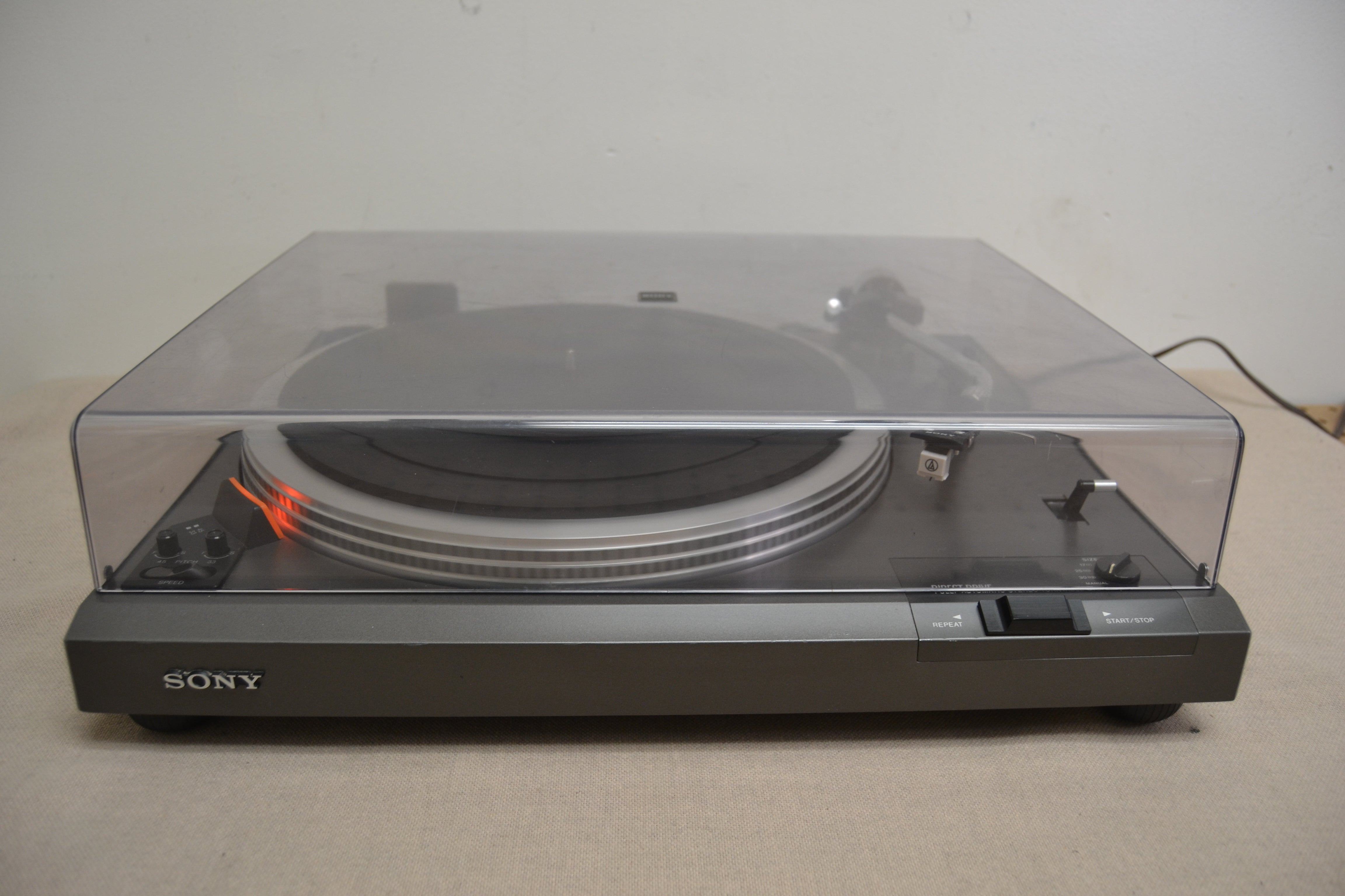 Sony PS-T3 Direct Drive Turntable * NEW Audio Technica Cartridge * Fully Serviced