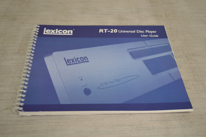 Lexicon RT-20 Universal Player CD/DVD/SACD * Remote * Fully Serviced * Manual