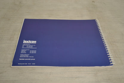 Lexicon RT-20 Universal Player CD/DVD/SACD * Remote * Fully Serviced * Manual