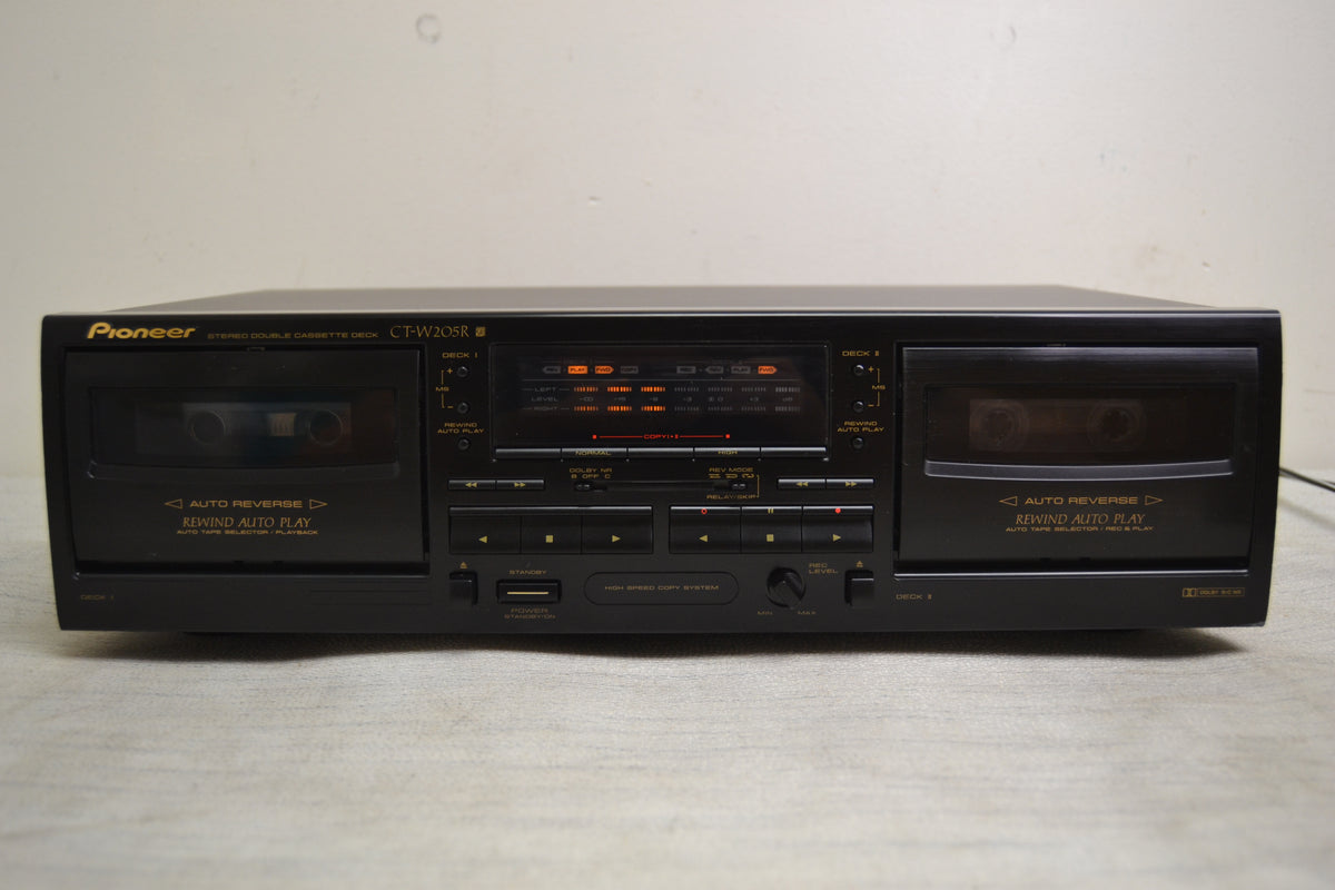 Pioneer CT-W205R Double Cassette Deck * Fully Serviced New Belts