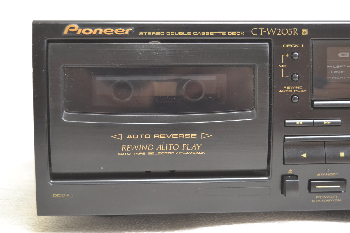 Pioneer CT-W205R Double Cassette Deck * Fully Serviced New Belts