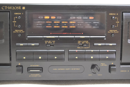 Pioneer CT-W205R Double Cassette Deck * Fully Serviced New Belts