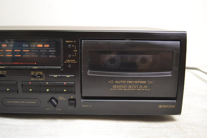 Pioneer CT-W205R Double Cassette Deck * Fully Serviced New Belts