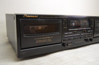 Pioneer CT-W205R Double Cassette Deck * Fully Serviced New Belts