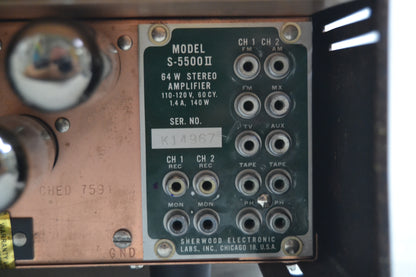 Sherwood S-5500 MKII Stereo Tube Integrated Amplifier * Fully Serviced