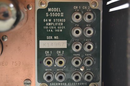 Sherwood S-5500 MKII Stereo Tube Integrated Amplifier * Fully Serviced