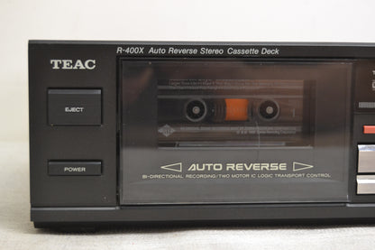 Teac R-400X Single Cassette Deck * Fully Service with New Belts * Box * Manual