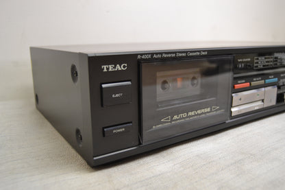 Teac R-400X Single Cassette Deck * Fully Service with New Belts * Box * Manual