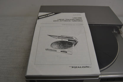 Realistic LAB-2200 Linear Tracking Turntable * Fully Serviced