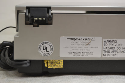 Realistic LAB-2200 Linear Tracking Turntable * Fully Serviced