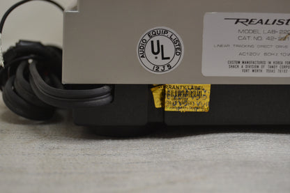 Realistic LAB-2200 Linear Tracking Turntable * Fully Serviced