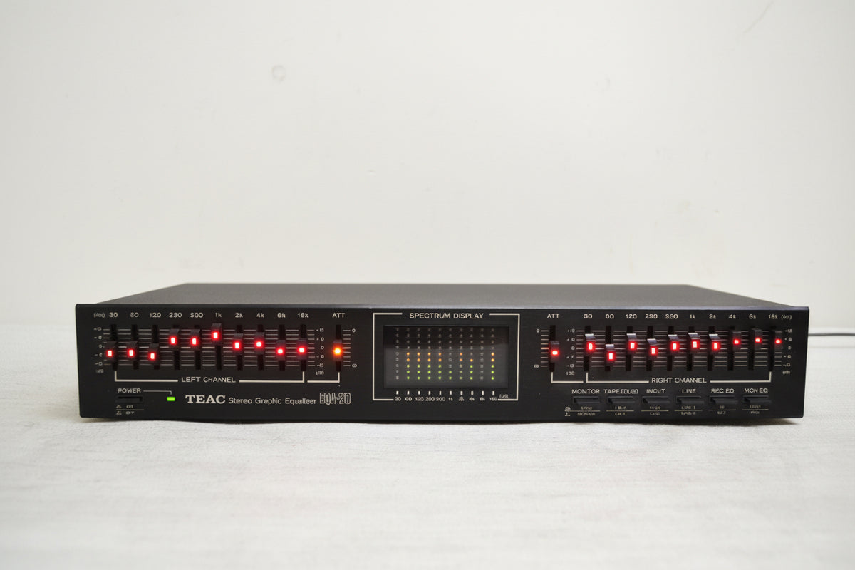 Teac EQA-20 Stereo Graphic Equalizer with Sprectrum Analyzer * Fully Serviced *