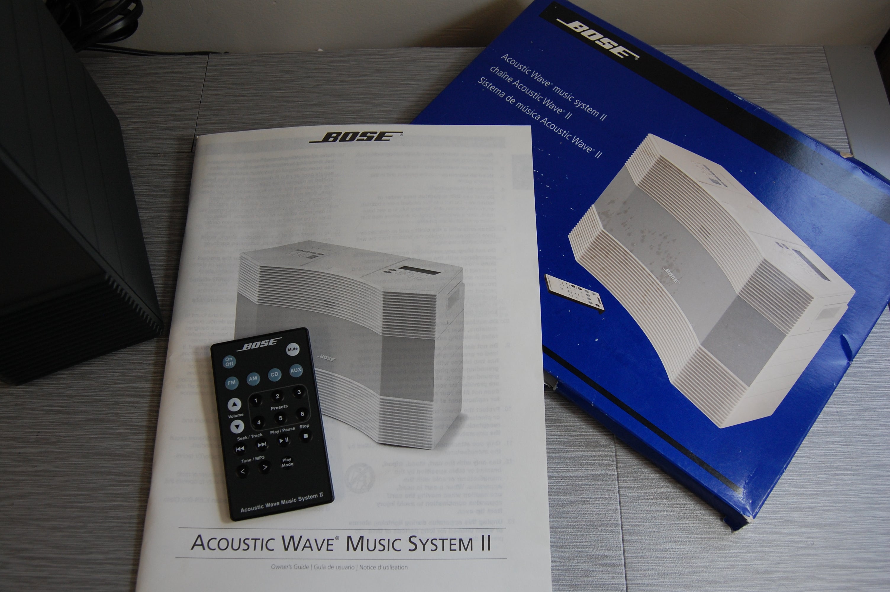 Bose Acoustic Wave * Music System II * Remote * Manual – The
