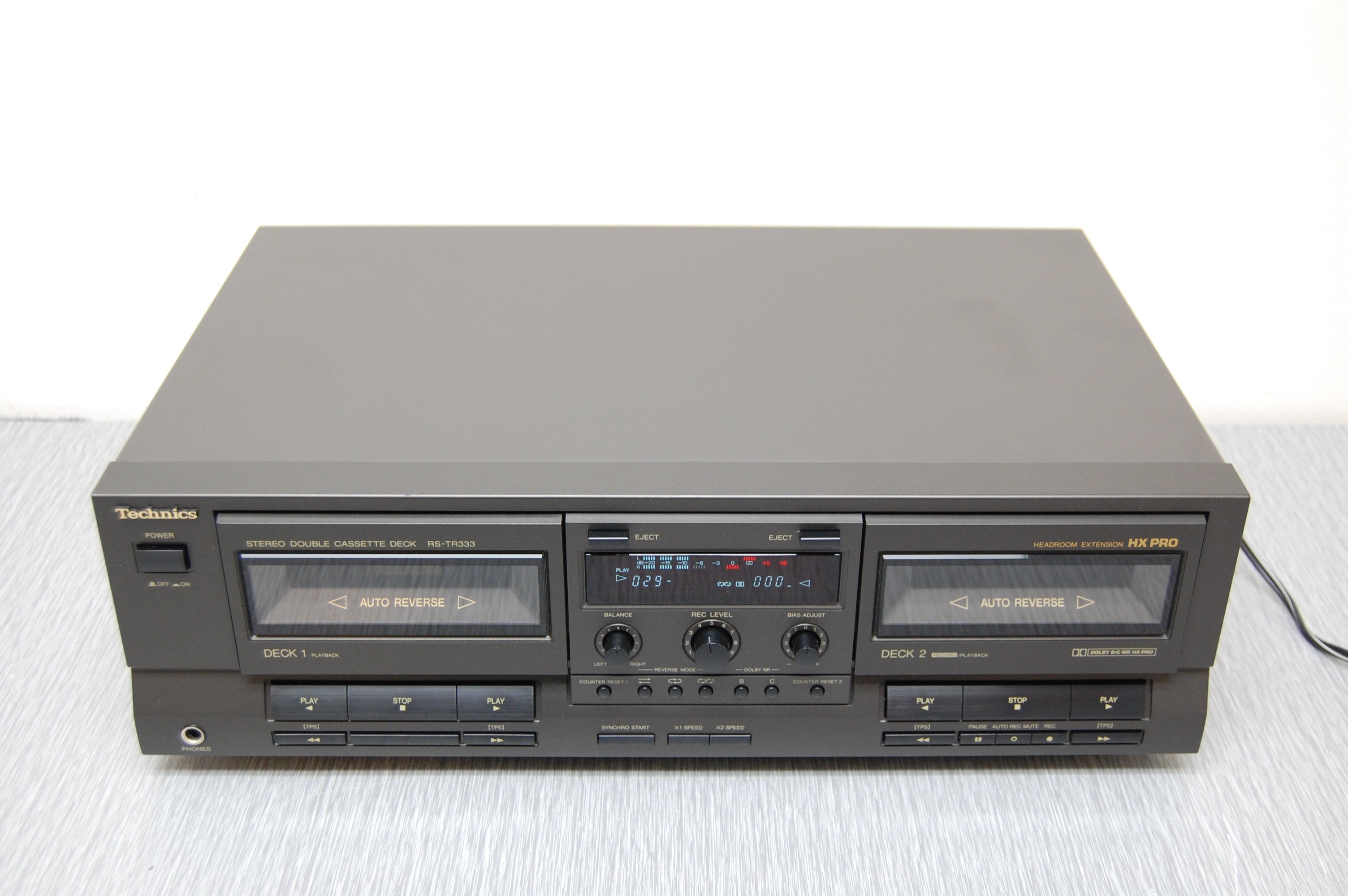 Technics RS-TR333 Double Cassette Deck – The Turntable Store