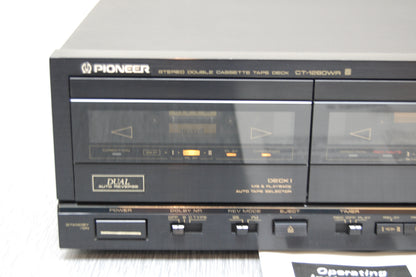 Pioneer CT-1280WR Double Cassette Deck * Manual