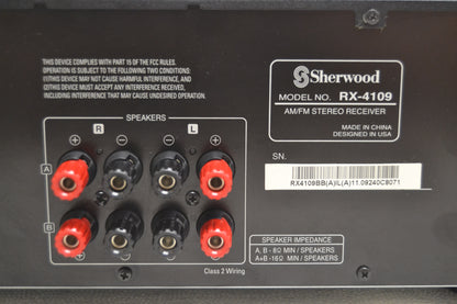 Sherwood RX-4109 Stereo Receiver * Remote * Manual * Fully Serviced * 100W RMS