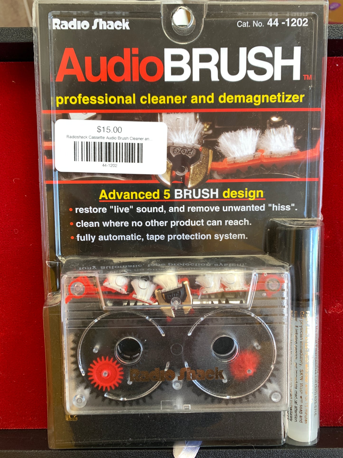 Radioshack Cassette Audio Brush Cleaner and Demagnetizer