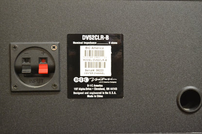 BIC Venturi DV52CLR Center Channel Speaker