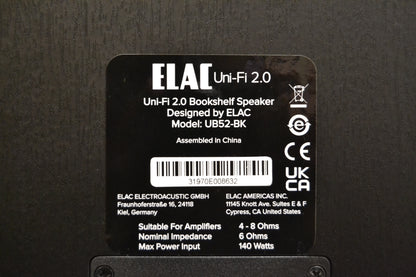 Elac Uni-Fi 2.0 Bookshelf Speakers