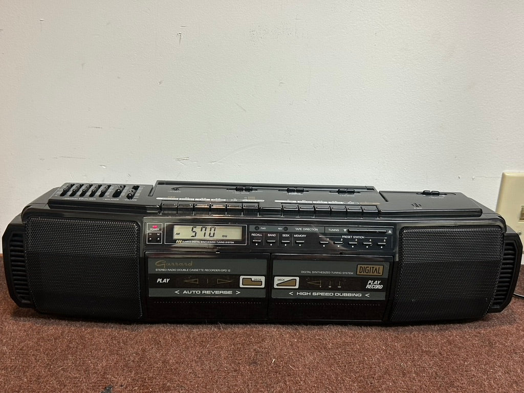 Garrard GPD 12 Boombox Radio & Cassette Recorder (1987)