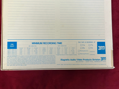 Scotch 10.5" Pro-Pack 207 Recording Tape 3600ft Metal Reel *USED