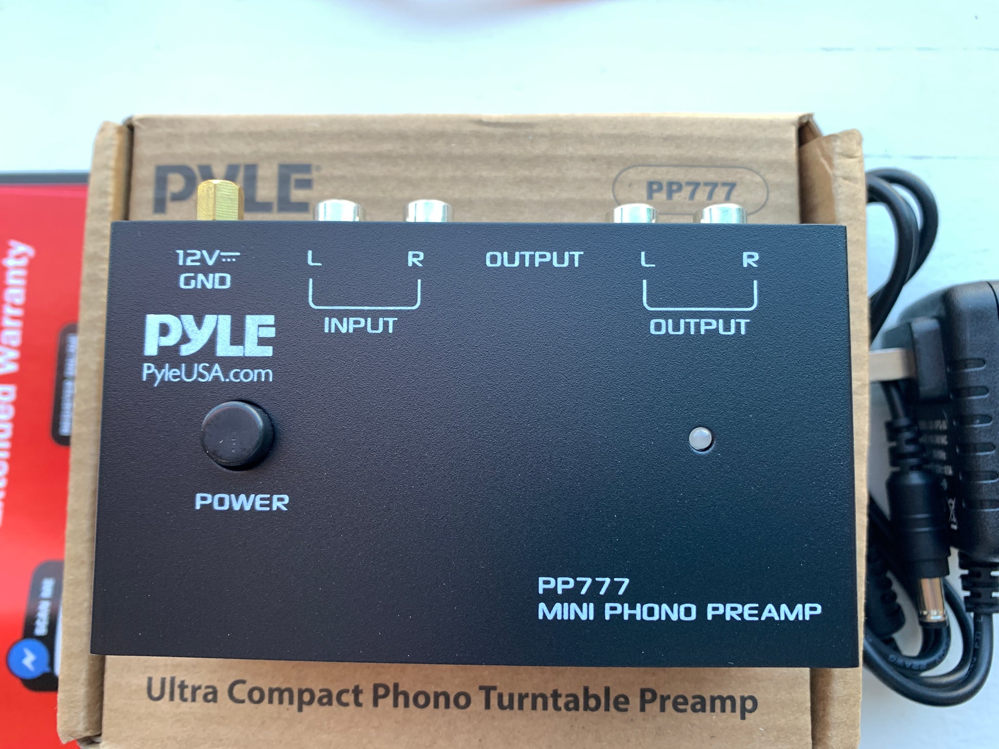 Preamplificador de tocadiscos Pyle Phono - Mini preamplif