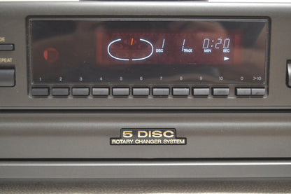 Technics SL-PD788 CD Carousel 5 Discs * Remote * Fully Serviced * New Belts