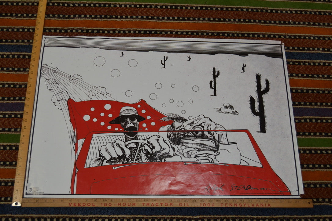 Ralph Steadman Fear and Loathing in Las Vegas Poster 35x24 inch