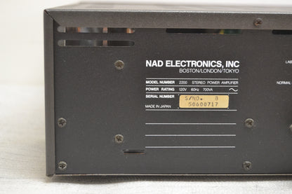 NAD 2200 Stereo Power Amplifier * Fully Serviced *