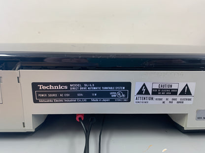 Technics SL-L3 Automatic Turntable