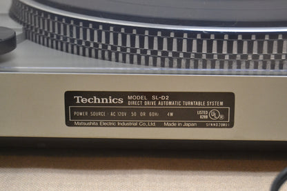 Technics SL-D2 Direct Drive Semi Automatic Turntable * NEW Audio Technica AT3600 Cartridge