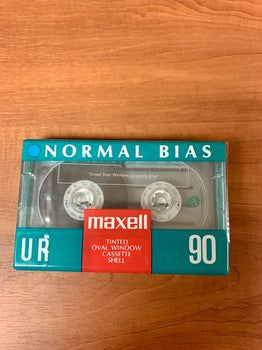 Maxell U R 90 tinted oval window cassette shell