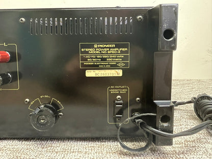 Pioneer SPEC 1 Stereo Preamplifier & SPEC 4 Power Amplifier * Fully Serviced to Factory Specs * Local Pickup ONLY