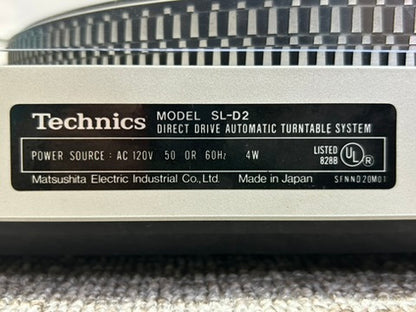 Technics SL-D2 Direct Drive * Semi Automatic * Turntable * Audio Technica Cartridge * Fully Serviced