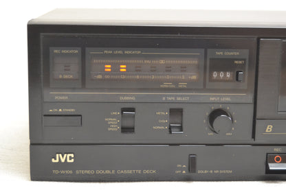 JVC TD-W106 Double Cassette Deck * Fully Serviced * New Belts
