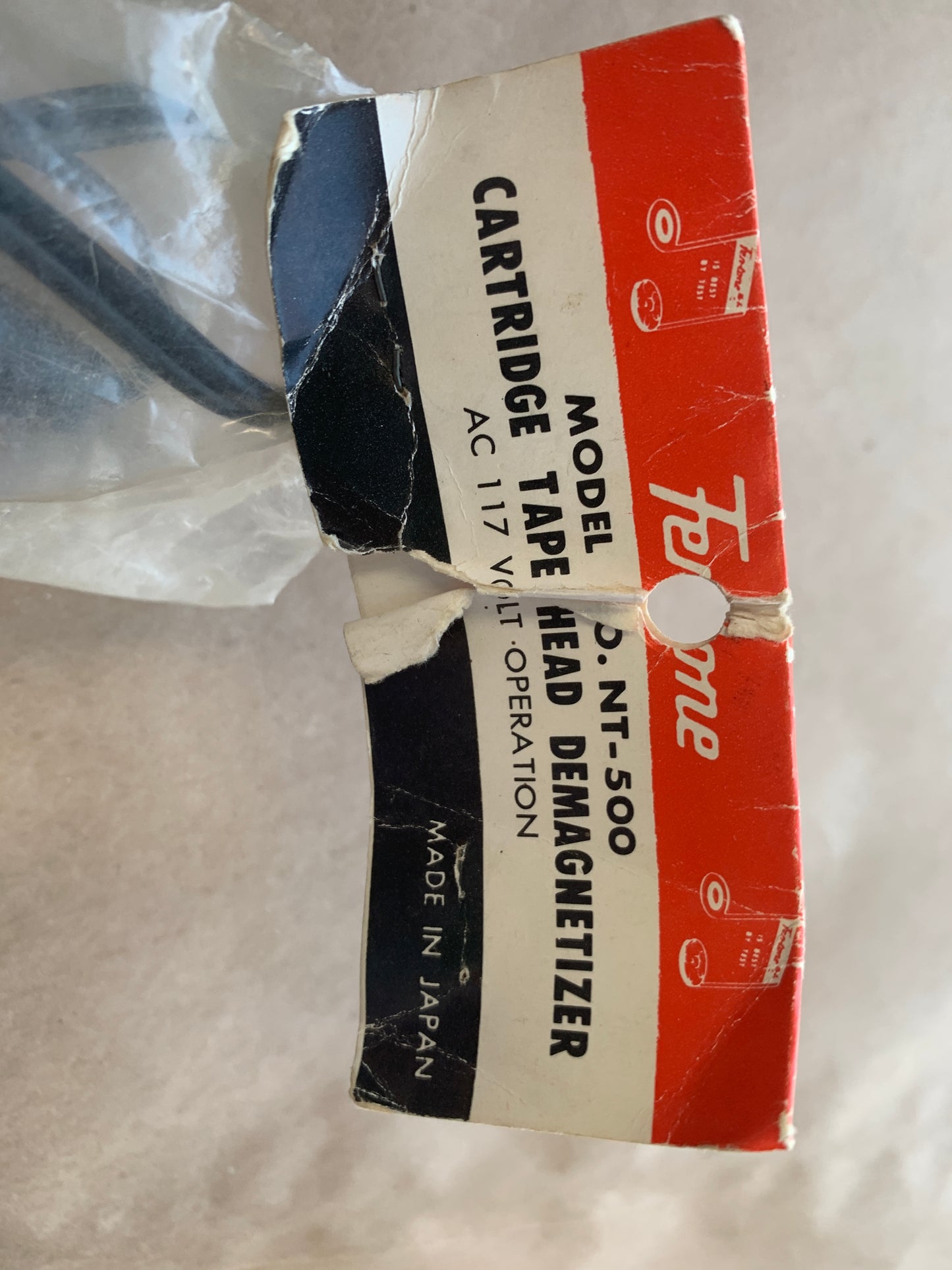 Cartridge Tape Head Demagnetizer no. NT-500 AC 117 Volt