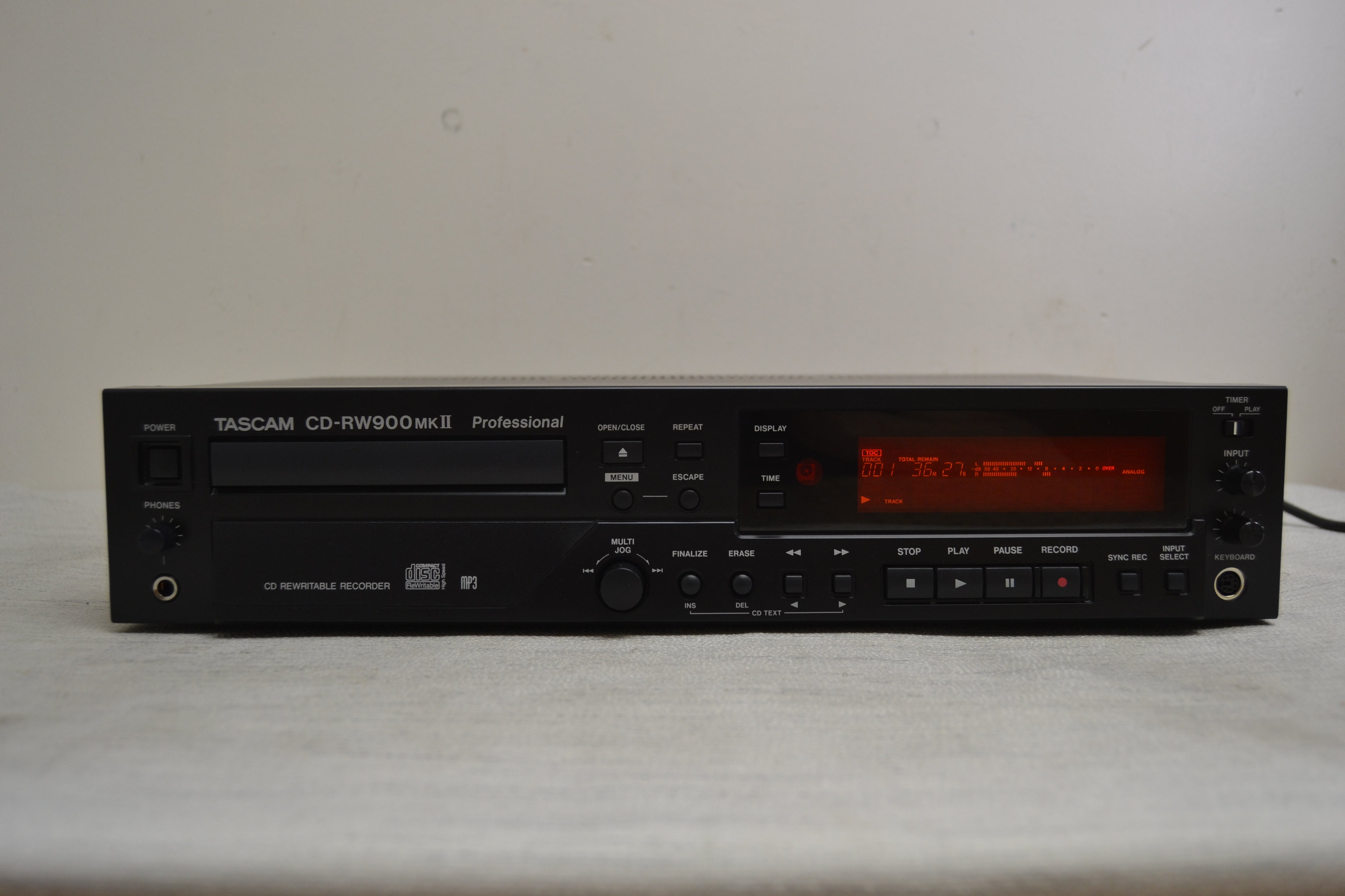 Tascam CD-RW900 MKII Single CD Recorder * Box * Remote * Manual * Fully Serviced