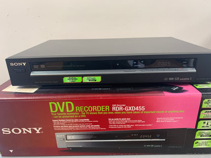 Sony RDR-GXD455 DVD Recorder * Original Box