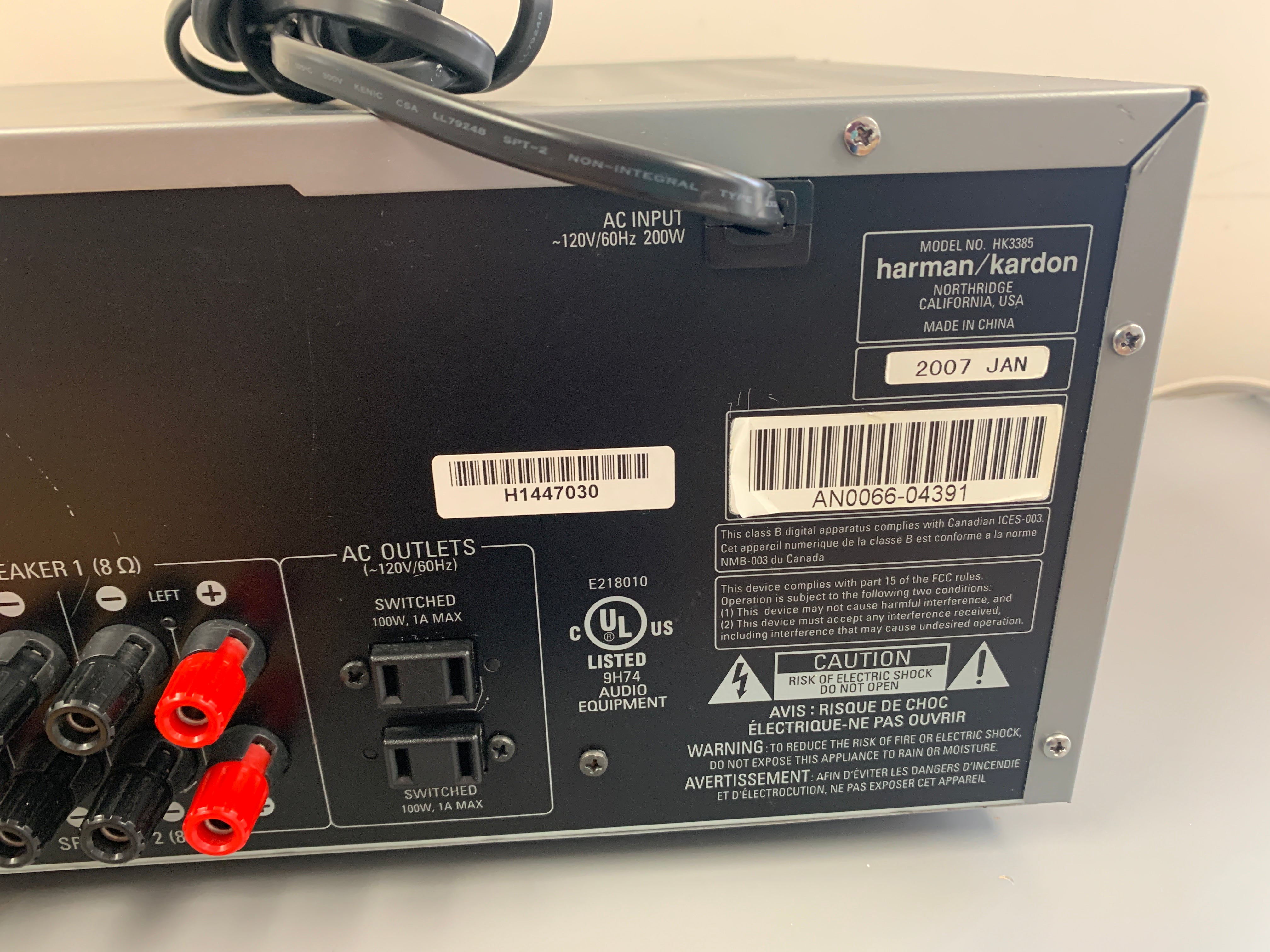 Harman Kardon HK 3385 Stereo Receiver – The Turntable Store