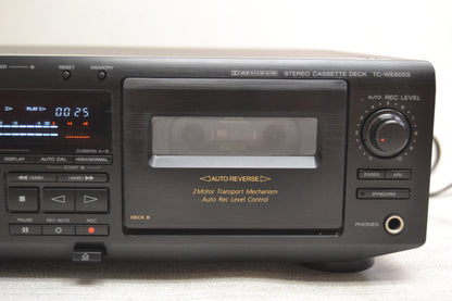 Sony TC-WE605S Double Cassette Deck * Fully Serviced * New Belts