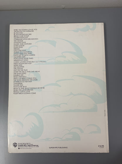 1973 Led Zeppelin - 40 Songs Sheet Music Songbook
