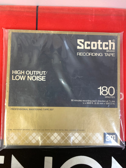 SCOTCH 10 inch 207 Recording Tape Metal Reel 3600ft * Box * Used