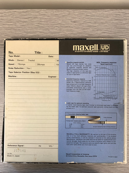 TDK 10 inch S-3600M Recording Tape Metal Reel * Used