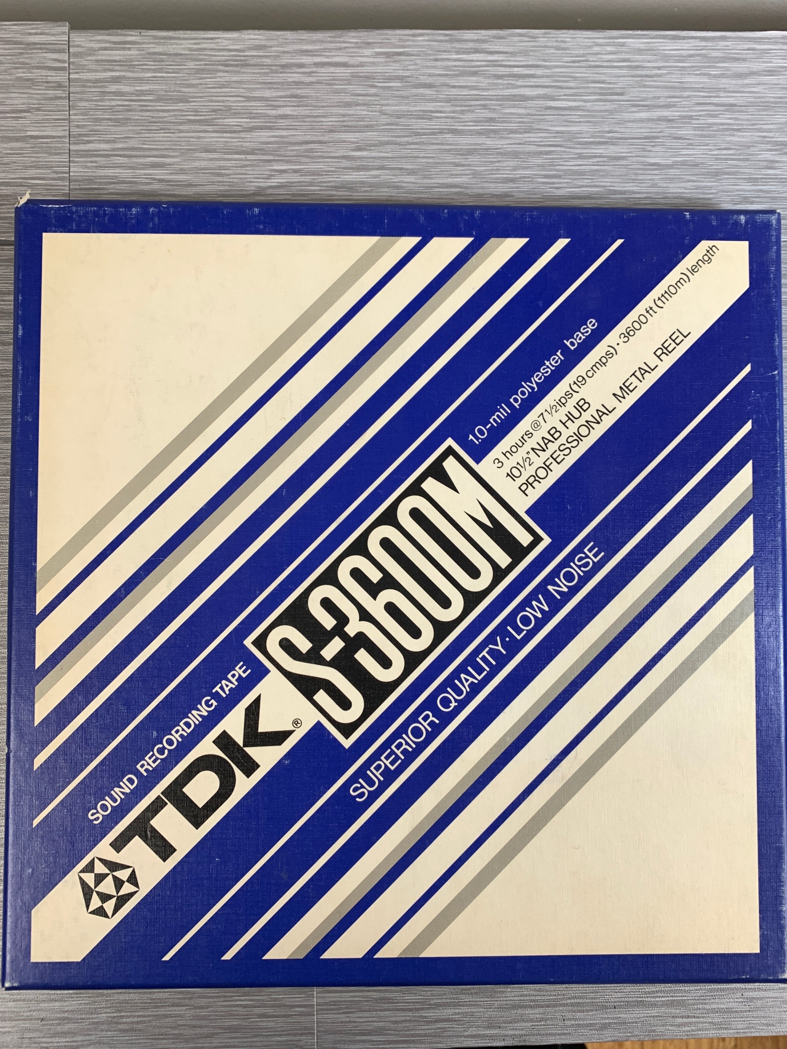 TDK 10 inch S-3600M Recording Tape Metal Reel * Used