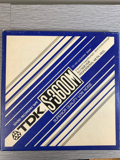 TDK 10 inch S-3600M Recording Tape Metal Reel * Used